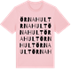 Pink Cotton t-shirt med Örnahult ordlek t-shirt