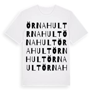 Örnahult ordlek t-shirt – ekologisk bomull t-shirt från Pinshirt