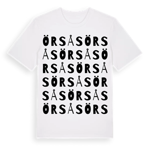Örsås ordlek t-shirt – ekologisk bomull t-shirt från Pinshirt