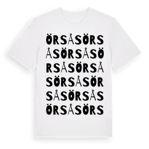 Örsås ordlek t-shirt – ekologisk bomull t-shirt från Pinshirt