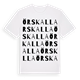 White t-shirt med Örskalla ordlek t-shirt