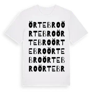 Örtebro ordlek t-shirt – ekologisk bomull t-shirt från Pinshirt