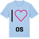 Blue Soul t-shirt med Jag älskar Os t-shirt stort tryck