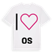 Jag älskar Os t-shirt stort tryck