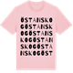 Pink Cotton t-shirt med Östanskog ordlek t-shirt