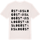 Vintage White t-shirt med Östanskog ordlek t-shirt