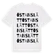 White t-shirt med Östanslätt ordlek t-shirt