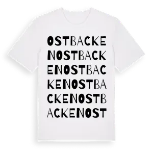 Ostbacken ordlek t-shirt – ekologisk bomull t-shirt från Pinshirt