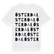 White t-shirt med Österdal ordlek t-shirt