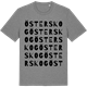 Mid Heather Gray t-shirt med Österskog ordlek t-shirt