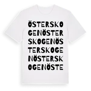 Österskogen ordlek t-shirt – ekologisk bomull t-shirt från Pinshirt