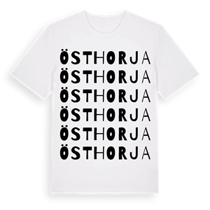 Östhorja ordlek t-shirt – ekologisk bomull t-shirt från Pinshirt