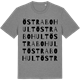 Mid Heather Gray t-shirt med Östra Bohult ordlek t-shirt