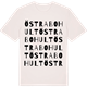 Vintage White t-shirt med Östra Bohult ordlek t-shirt