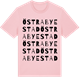 Pink Cotton t-shirt med Östra Byestad ordlek t-shirt