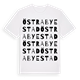 White t-shirt med Östra Byestad ordlek t-shirt