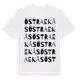 White t-shirt med Östra Ekås ordlek t-shirt