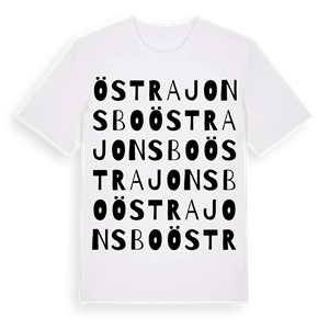 Östra Jonsbo ordlek t-shirt – ekologisk bomull t-shirt från Pinshirt