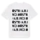 White t-shirt med Östra Kruvebo ordlek t-shirt