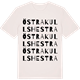 Vintage White t-shirt med Östra Kullshestra ordlek t-shirt