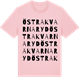 Pink Cotton t-shirt med Östra Kvarnaryd ordlek t-shirt