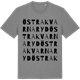 Mid Heather Gray t-shirt med Östra Kvarnaryd ordlek t-shirt