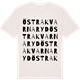 Vintage White t-shirt med Östra Kvarnaryd ordlek t-shirt