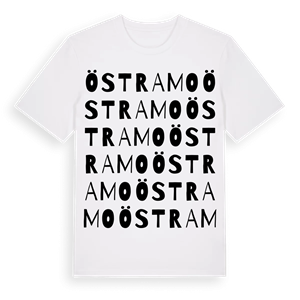 Östra Mo ordlek t-shirt – ekologisk bomull t-shirt från Pinshirt