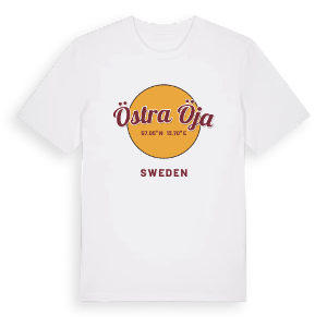 Östra Öja cirkel t-shirt – ekologisk bomull t-shirt från Pinshirt