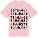 Pink Cotton t-shirt med Östra Öja ordlek t-shirt