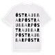 White t-shirt med Östra Ubbarp ordlek t-shirt
