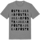 Mid Heather Gray t-shirt med Östra Ubbarp ordlek t-shirt