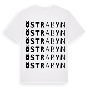 Östrabyn ordlek t-shirt – ekologisk bomull t-shirt från Pinshirt