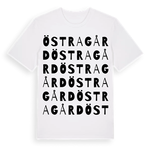 Östragård ordlek t-shirt – ekologisk bomull t-shirt från Pinshirt