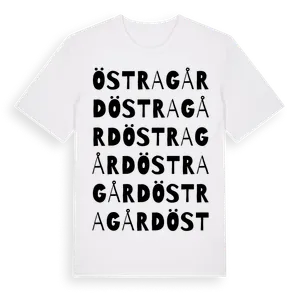 Östragård ordlek t-shirt – ekologisk bomull t-shirt från Pinshirt