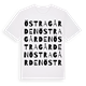 Östragården ordlek t-shirt