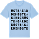 Blue Soul t-shirt med Östragården ordlek t-shirt