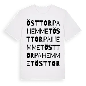 Östtorpahemmet ordlek t-shirt – ekologisk bomull t-shirt från Pinshirt