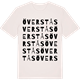 Vintage White t-shirt med Överstås ordlek t-shirt