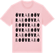 Pink Cotton t-shirt med Övrabo ordlek t-shirt
