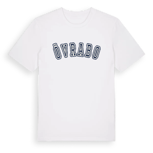 Övrabo college t-shirt – ekologisk bomull t-shirt från Pinshirt