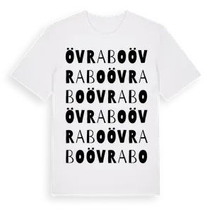 Övrabo ordlek t-shirt – ekologisk bomull t-shirt från Pinshirt