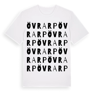 Övrarp ordlek t-shirt – ekologisk bomull t-shirt från Pinshirt