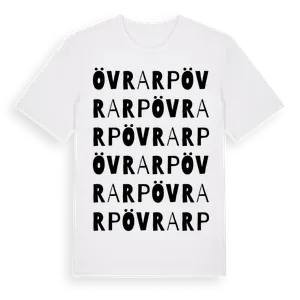 Övrarp ordlek t-shirt – ekologisk bomull t-shirt från Pinshirt