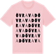 Pink Cotton t-shirt med Övravad ordlek t-shirt