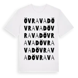 Övravad ordlek t-shirt – ekologisk bomull t-shirt från Pinshirt