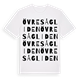 White t-shirt med Övre Sågliden ordlek t-shirt