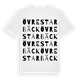 White t-shirt med Övre Starbäck ordlek t-shirt