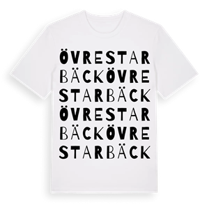 Övre Starbäck ordlek t-shirt – ekologisk bomull t-shirt från Pinshirt