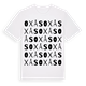 White t-shirt med Oxås ordlek t-shirt